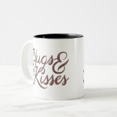 Happy Valentine's Day Zweifarbige Tasse (Vorderseite Links)