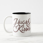 Happy Valentine's Day Zweifarbige Tasse (Links)