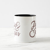 Happy Valentine's Day Zweifarbige Tasse (Mittel)