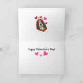 Happy Valentine's Dog & Cat Folded Greeting Card Karte (Innenseite)