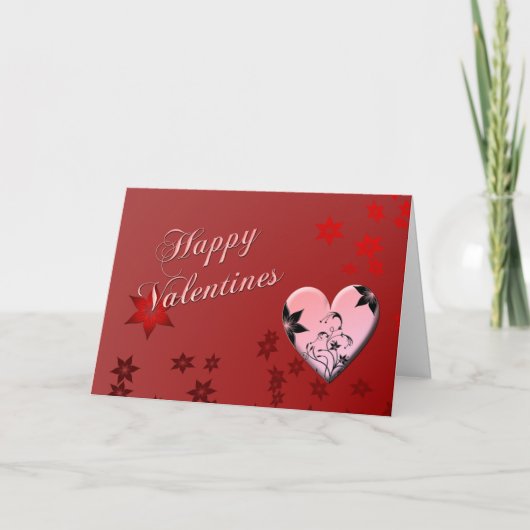 Happy Valentines Feiertagskarte (Vorderseite)