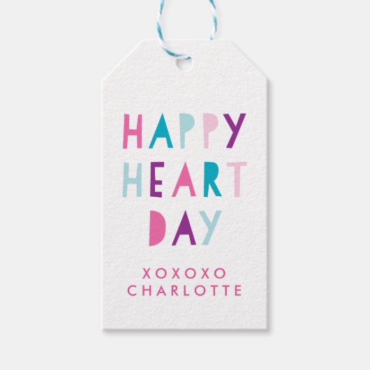 Happy Valentine's Geschenk Tag 2 Geschenkanhänger (Vorderseite)