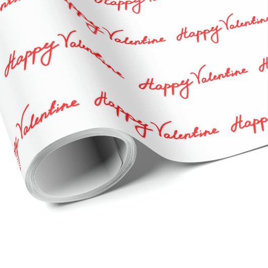 Happy Valentines Geschenkpapier (Rolleneckpunkt)