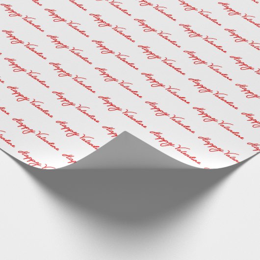 Happy Valentines Geschenkpapier (Ecke)