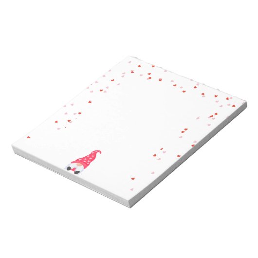 Happy Valentine's Gnome Notizblock (Rotiert)
