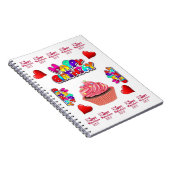 Happy Valentine's Happy Birthday Notebook Notizblock (Rechte Seite)