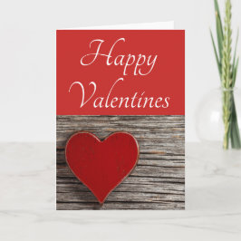 Happy Valentines Heart Feiertagskarte