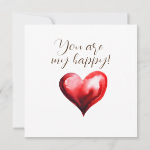 Happy Valentines Heart Feiertagskarte