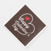 Happy Valentine's Heart Swash ID734 Serviette (Ecke)