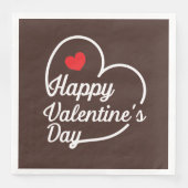 Happy Valentine's Heart Swash ID734 Serviette (Vorderseite)
