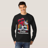 Happy Valentines Heart Unicorn T-Shirt (Vorne ganz)