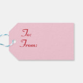 Happy Valentines Hearts Geschenkanhänger (Rückseite Horizontal)