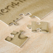 "Happy Valentine's" Herz geschrieben in Sand Puzzle (Seite)