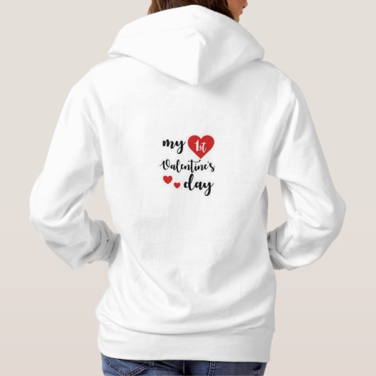 Happy Valentine's Hoodie Design - Ideal für Liebe (Rückseite)