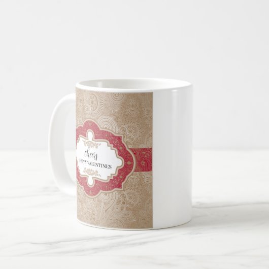 Happy Valentines Kaffeetasse (Vorderseite Links)