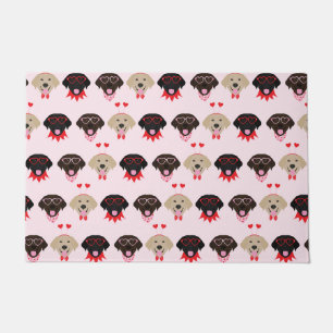 Happy Valentines Labrador Retriever Hunde Fußmatte