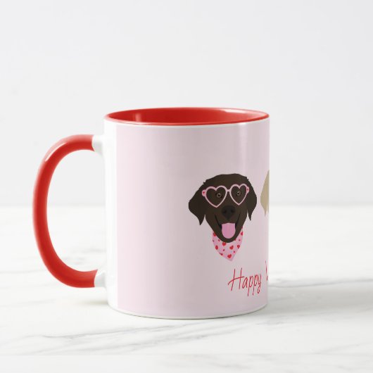 Happy Valentines Labrador Retriever Hunde Tasse (Links)