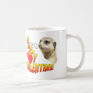 Happy Valentines Meerkat BESTE FREUNDIN Kaffee Tas Kaffeetasse