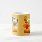 Happy Valentines Meerkat Cust. Tasse des Kaffees (Mittel)