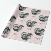 Happy Valentine's Personalisiert Heart Foto Pastel Geschenkpapier (Ungerollt)