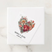 Happy Valentine's Rose Hochzeit Geschenkanhänger (Beispiel)