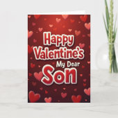Happy Valentines Son Card Karte (Vorderseite)