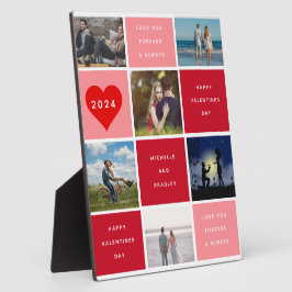 Happy Valentines Tag 6 Foto Grid Sherpa Fotoplatte