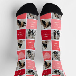 Happy Valentines Tag 8 Foto Grid Socken