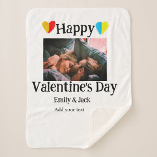 Happy valentine's Tag fügen Sie Pärchen Namen Foto Sherpadecke