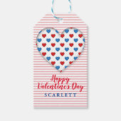 Happy Valentine's Tag Geschenkanhänger (Vorderseite)