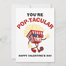 Happy Valentines Tag lustig Popcorn für Freund