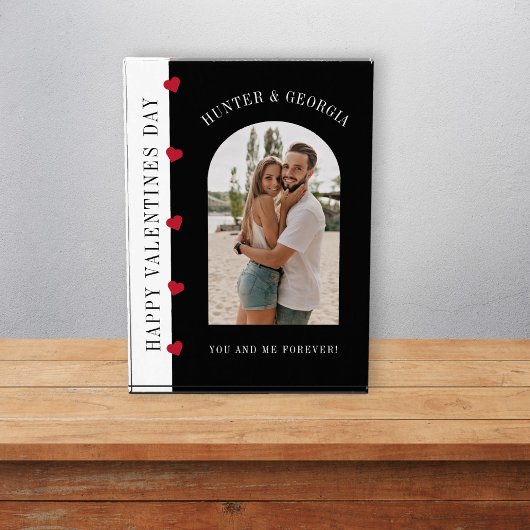 Happy Valentines Tag moderne stilvolle romantische Fotoblock