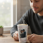 Happy Valentines Tag moderne stilvolle romantische Milchtasse