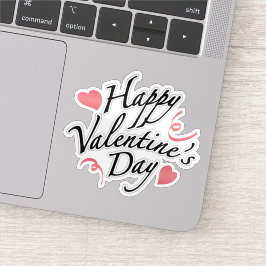 Happy Valentines Tagesaufkleber Aufkleber