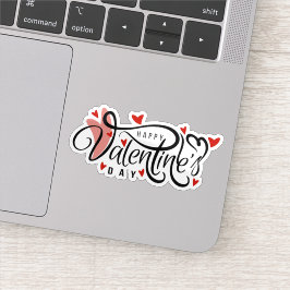 Happy Valentines Tagesaufkleber Aufkleber
