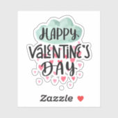 Happy Valentines Tagesaufkleber Aufkleber (Blatt)