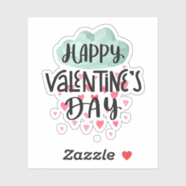 Happy Valentines Tagesaufkleber Aufkleber