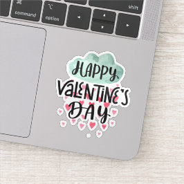 Happy Valentines Tagesaufkleber Aufkleber