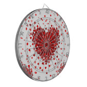 Happy Valentines Tagesherzen Dartscheibe (Vorderseite Links)