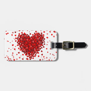 Happy Valentines Tagesherzen Gepäckanhänger