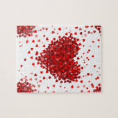 Happy Valentines Tagesherzen Puzzle (Horizontal)