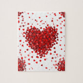 Happy Valentines Tagesherzen Puzzle (Vertikal)