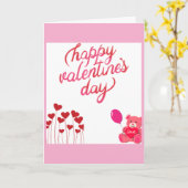 Happy Valentines Tageskarte Karte (Gelbe Blume)