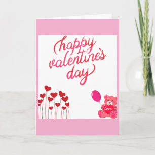 Happy Valentines Tageskarte Karte