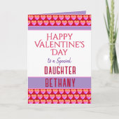 Happy Valentine's to Daughter-Karte Feiertagskarte (Vorderseite)