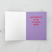 Happy Valentine's to Daughter-Karte Feiertagskarte (Innenseite)