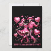 Happy Valentines - Valentinstag Card Dankeskarte (Vorderseite)