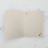 Happy Valentines Vintage Background With Hearts Karte (Innenseite)