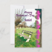 Happy Valentines Watercolor Garden Benz (Vorderseite)