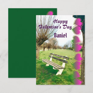 Happy Valentines Watercolor Garden Benz